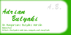 adrian bulyaki business card